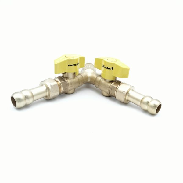 ROBINET GAZ DOUBLE 16 ENERGICAL 3PCS