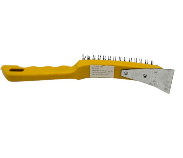 BROSSE METALIQUE +GRATOIR JAUNE – Image 2