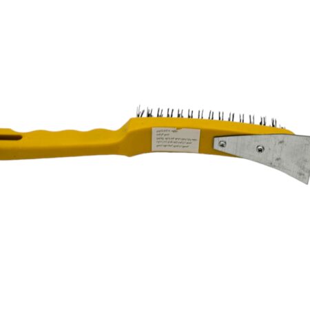 BROSSE METALIQUE +GRATOIR JAUNE