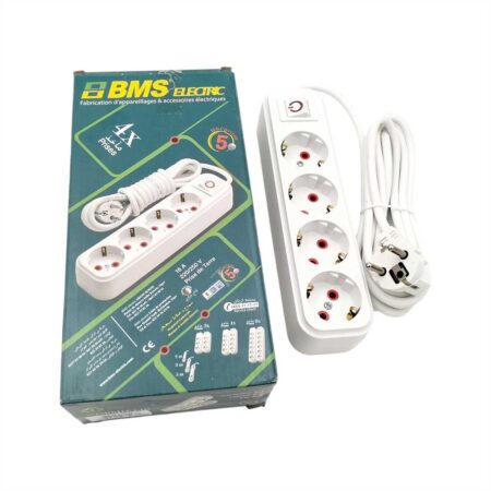 MULTIPRISES  4P 3M TERRE  BMS