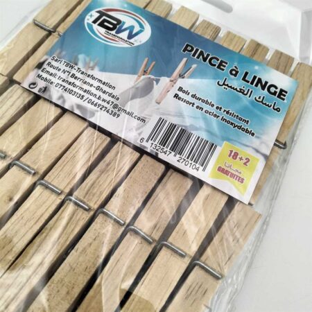 PINCE A LINGE BOIS TBW 24P