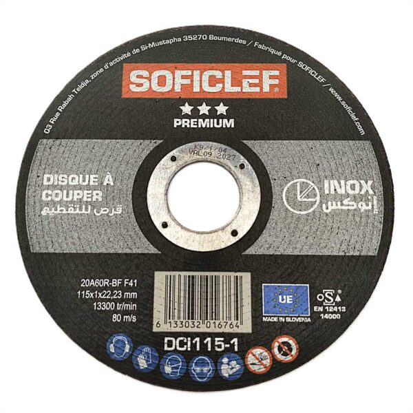 DISQUE  INOX 115 SOFICLE