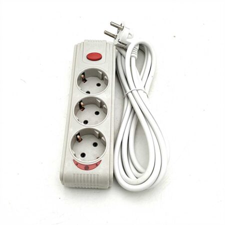 MULTIPRISES 3P 3M BOTON GRIS SLM