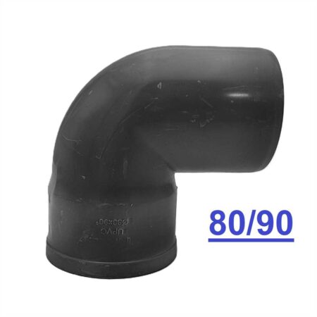 PVC COUDE 80/90° GRIS 1CH