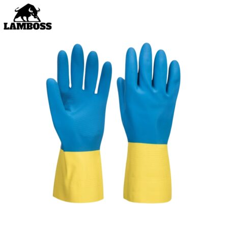 GANT PLAST BLEU/JAUNE  LAMBOSS