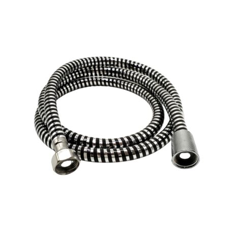 FLIXEBLE  DOUCHE PLAST NOIR/CHROME 1.5M