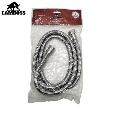 FLEXIBLE DOUCHE CHROME LAMBOSS 1.5M SACHT ROUGE
