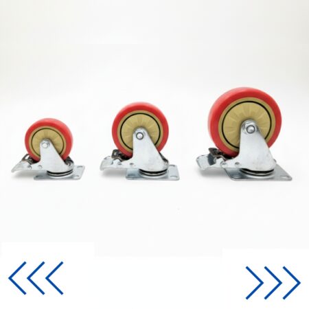 ROULETTE PIVOTANTE AVEC FREIN