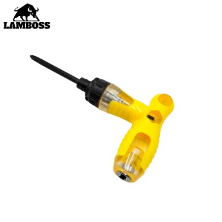 TOURNEVIS "T" CLIQUET JAUNE LAMBOSS