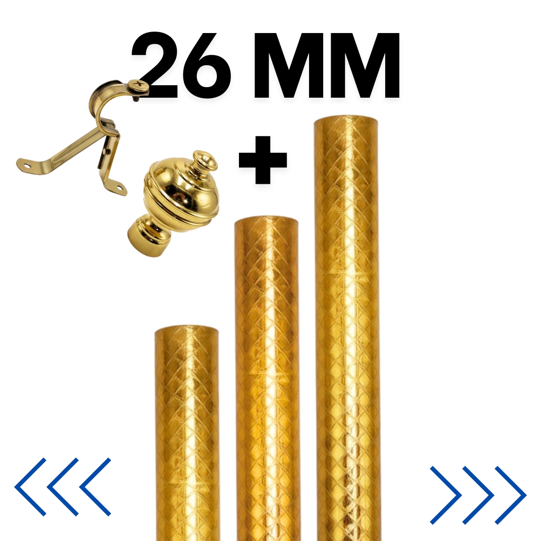 TRINGLE SCOTCH DORE 26MM AVEC ACCESSOIRES