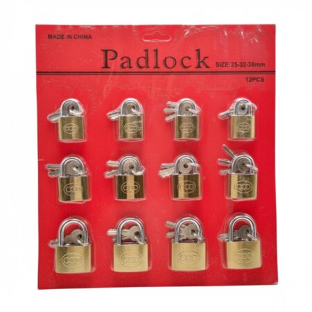 Photo00008370 JEU CADENA JAUNE 12P 25.32.38 PAD LOCK