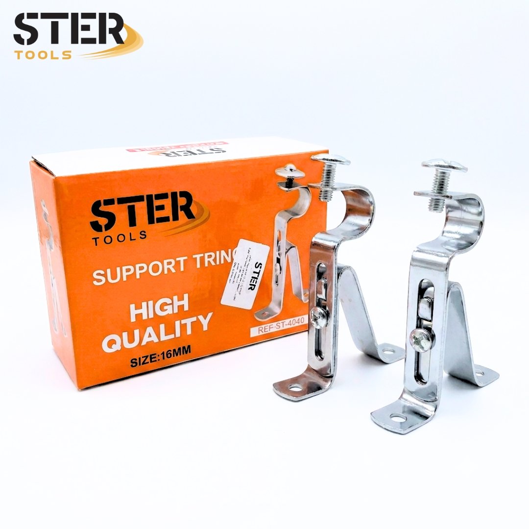 SUPPORT TRINGLE N°16 CROME LUX 2P STER