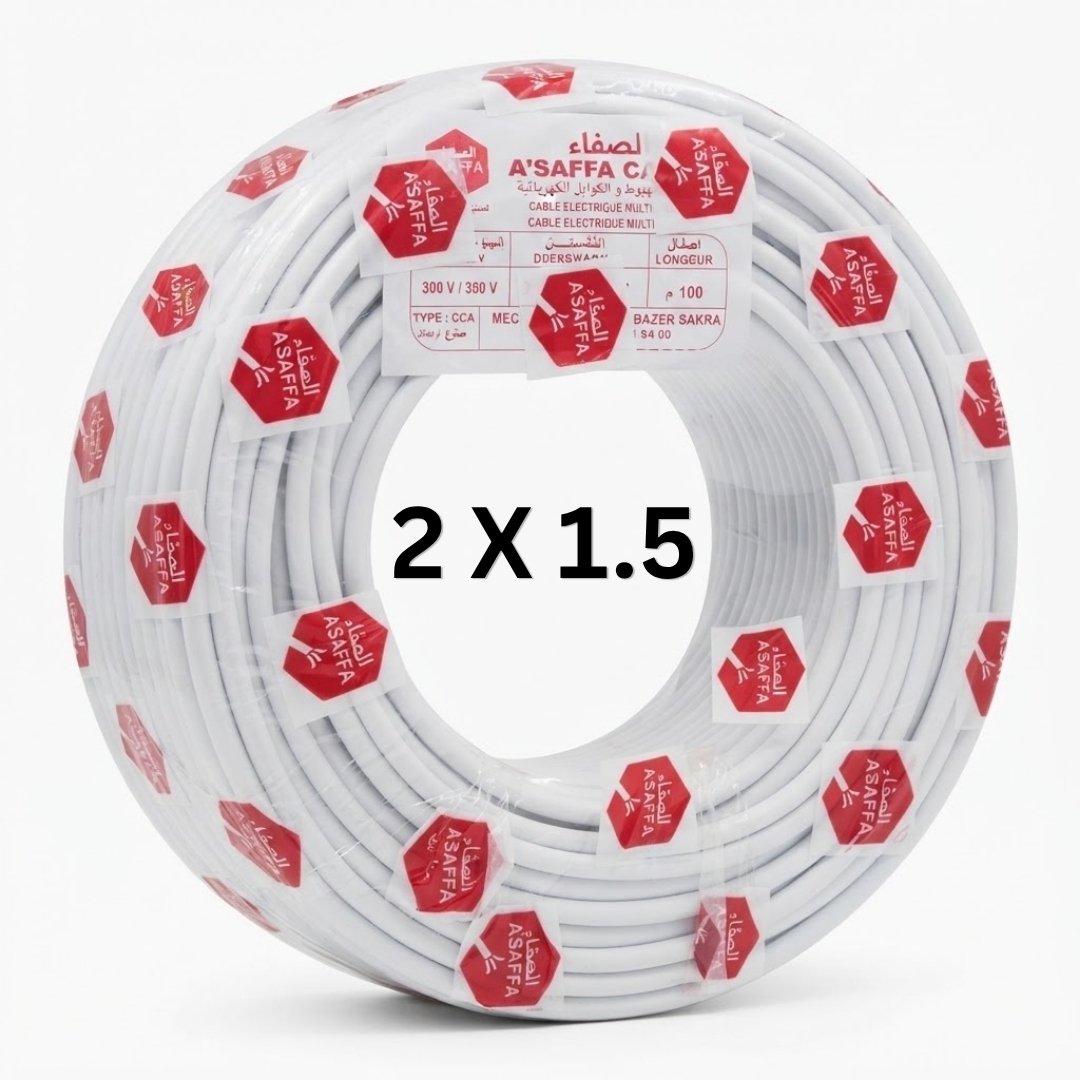 RL CABLE SOUPLE 2X1.5 SAFFA