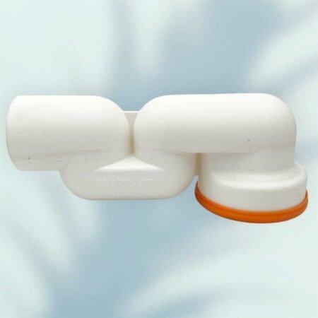 SIPHON WC BLANC PLAT DROIT 6PCS