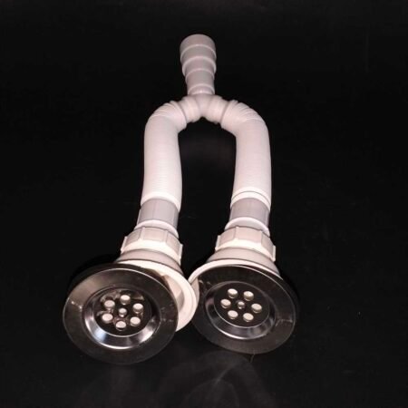 SIPHON ACORDEON LAVABO 2 BAG INOX PAM