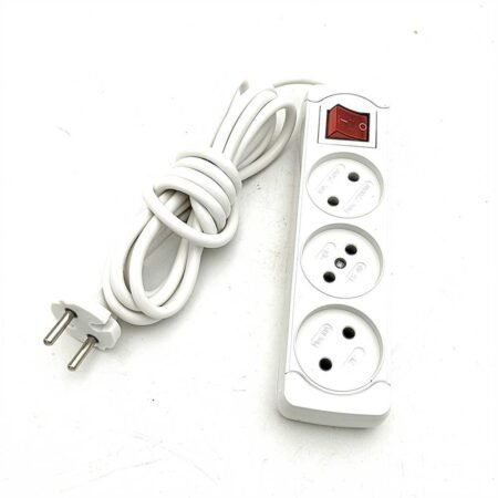 MULTIPRISES 3P 3M AVEC BOUTON