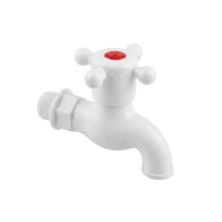 ROBINET PLASTIC BLANC 15/21 VOLANT 1CH